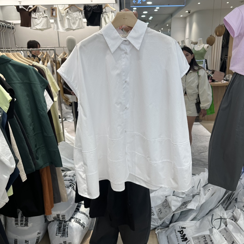 REVE-L韓國東大門直郵女士新品休閑人氣26春夏襯衫蕾絲衫REVE-L襯衫/蕾絲衫圖色1