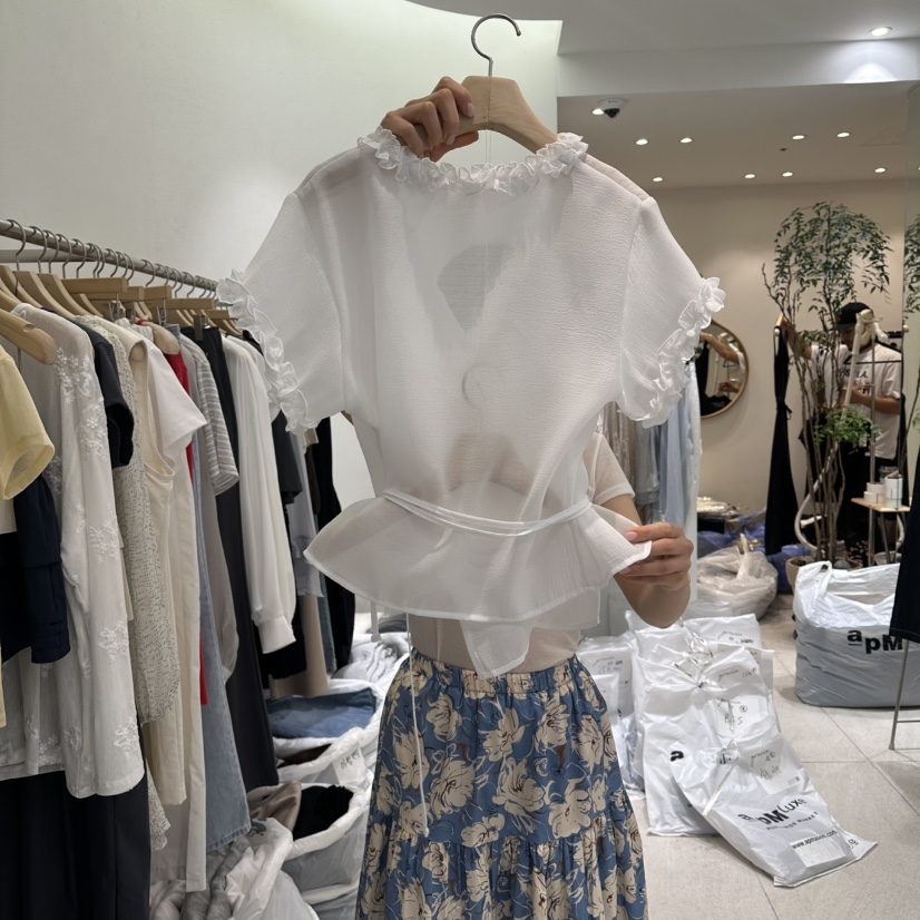 GRACIA韓國東大門直郵女士新款時尚人氣熱賣推薦襯衫蕾絲衫GRACIA襯衫/蕾絲衫