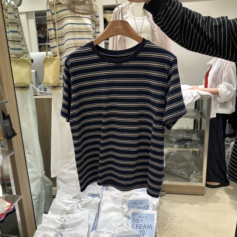 MELO韓國代購女士新款推薦職業熱賣26春夏人氣休閑時尚T恤MELOT恤圖色2