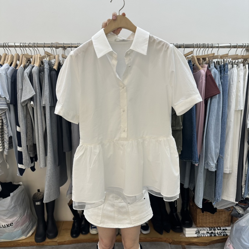 DELIGHT-L韓國東大門代購女裝新品熱賣職業時尚襯衫蕾絲衫DELIGHT-L襯衫/蕾絲衫圖色1