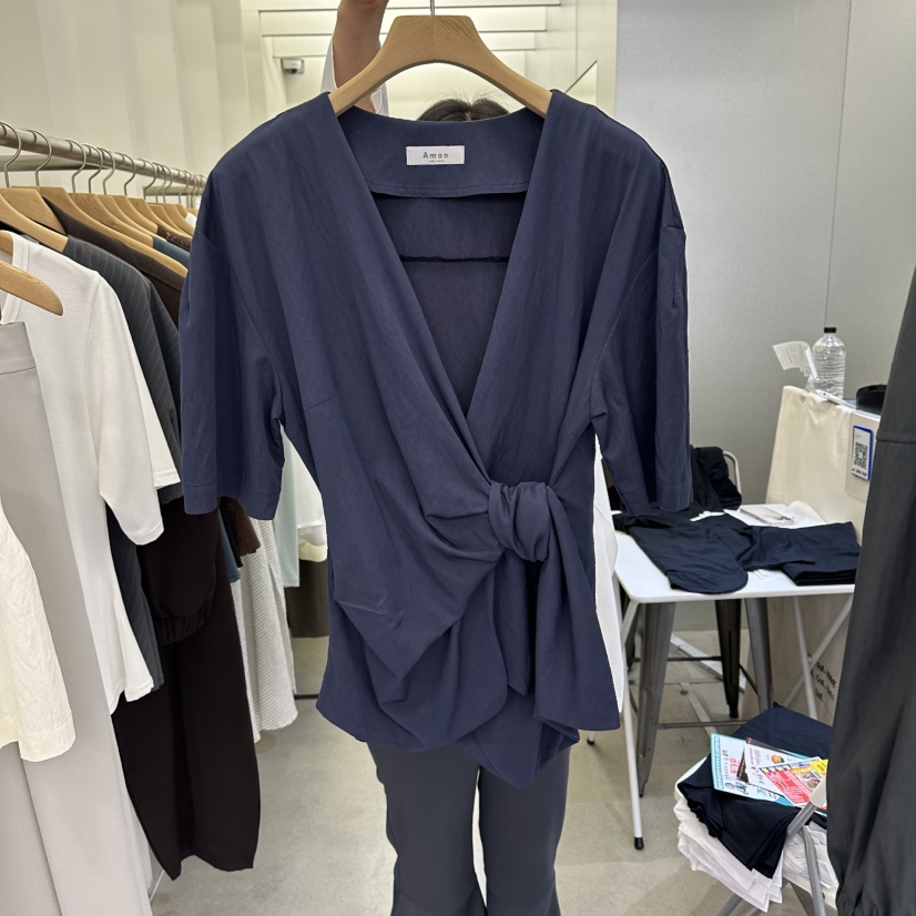 AMON韓國東大門代購女裝新品推薦休閑人氣時尚襯衫蕾絲衫AMON襯衫/蕾絲衫圖色2