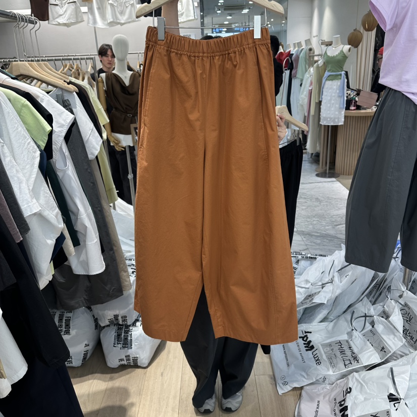 REVE-L韓國代購女裝新品時尚熱賣26春夏人氣推薦休閑褲羅紋REVE-L休閑褲圖色2