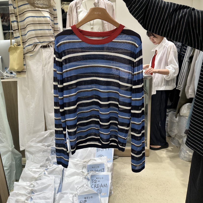 MELO韓國直郵女士新款職業人氣26春夏推薦熱賣休閑針織衫MELO針織衫圖色2