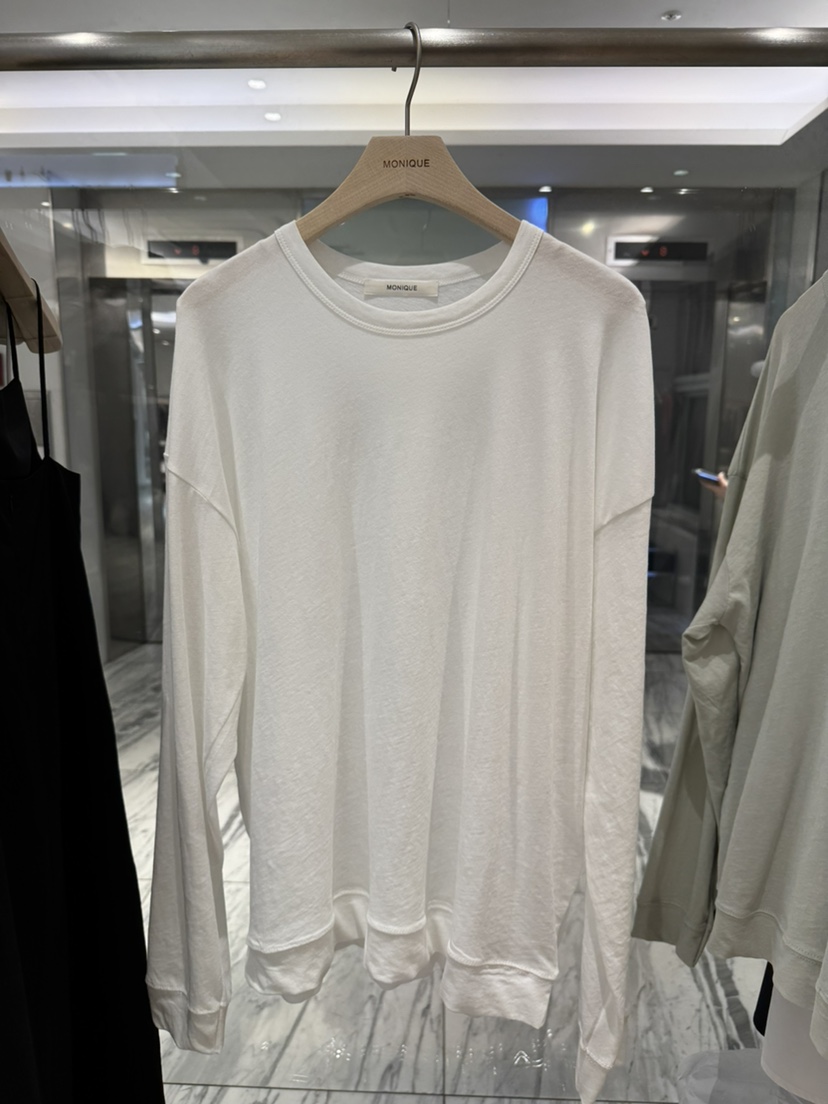 MONIQUE韓國代購女裝新品熱賣26春夏休閑人氣時尚長袖T恤MONIQUE長袖T恤圖色1