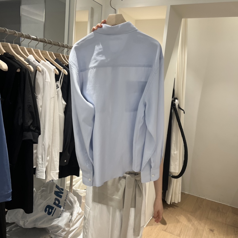 MONIQUE韓國東大門代購女裝新品人氣熱賣26春夏襯衫蕾絲衫口袋MONIQUE襯衫/蕾絲衫