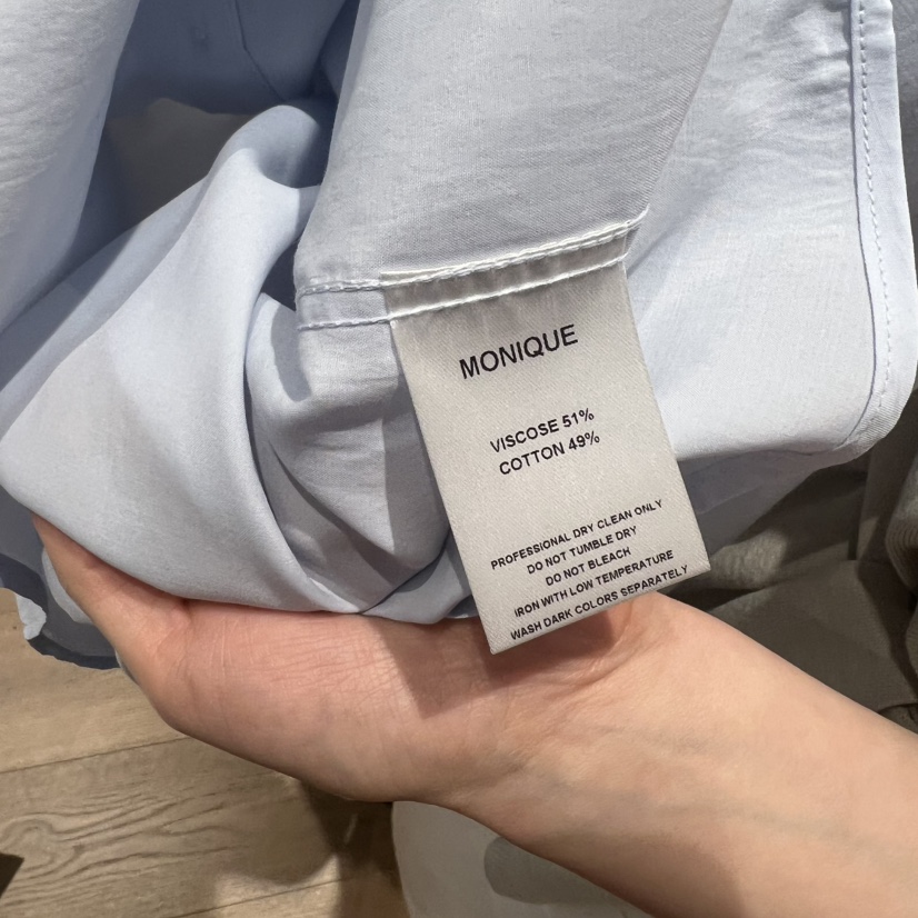 MONIQUE韓國東大門代購女裝新品人氣熱賣26春夏襯衫蕾絲衫口袋MONIQUE襯衫/蕾絲衫