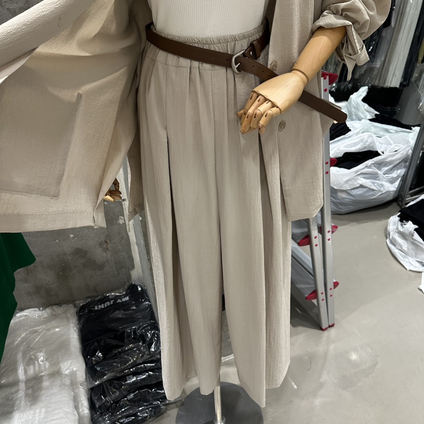 JUNI韓國東大門直郵女裝新品休閑26春夏時尚休閑褲不含腰帶my juni休閑褲圖色2