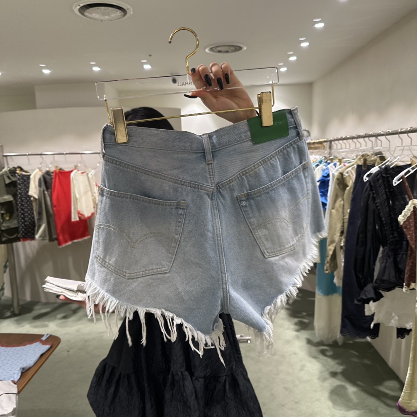 JERRY HALL-P韓國東大門直郵女士新品職業牛仔褲口袋復古JERRY HALL牛仔褲