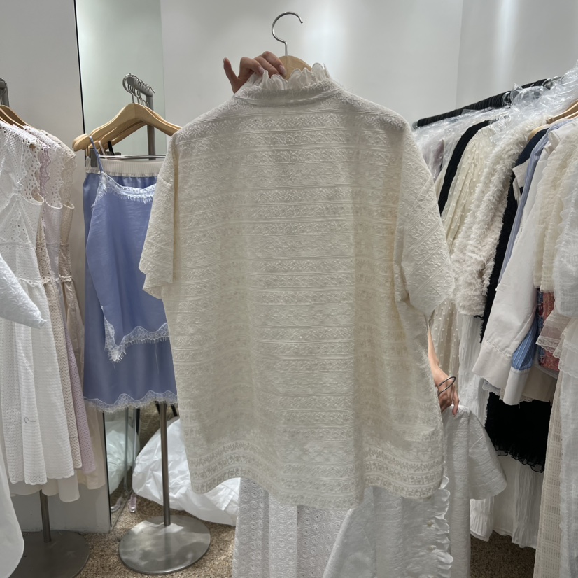 A韓國直郵實拍女士新品人氣休閑職業熱賣推薦26春夏襯衫蕾絲衫A STORE襯衫/蕾絲衫