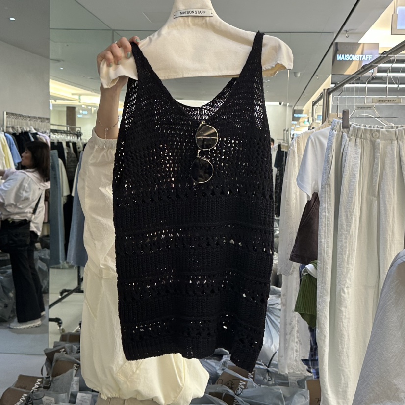 DOUBLE STANDARD/LE SMOKING/MAISONSTAFF韓國直郵實拍女士新款休閑吊帶背心不含配飾MAISONSTAFF吊帶/背心圖色2