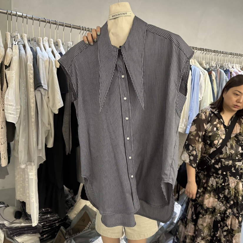 DOUBLE STANDARD/LE SMOKING/MAISONSTAFF韓國代購女士新款職業襯衫蕾絲衫MAISONSTAFF襯衫/蕾絲衫圖色2