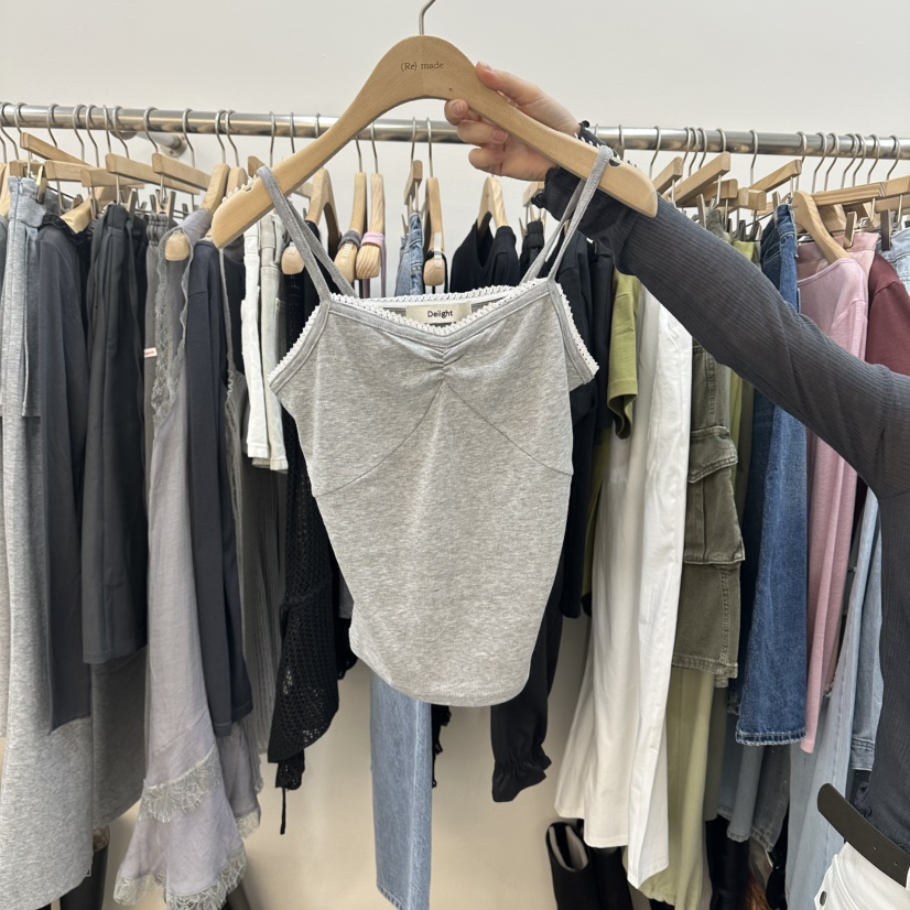 DELIGHT-L韓國直郵實拍女士新品時尚休閑推薦人氣吊帶背心DELIGHT-L吊帶/背心圖色2