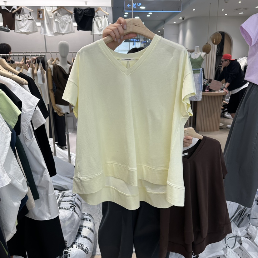 REVE-L韓國東大門直郵女裝新款熱賣26春夏推薦時尚人氣T恤REVE-LT恤圖色2