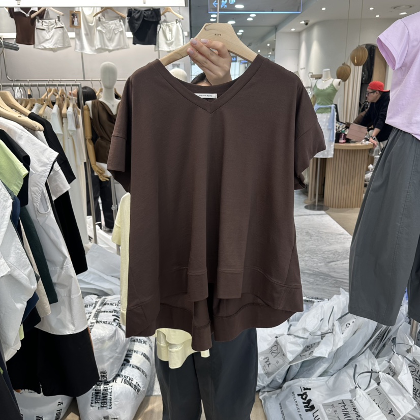 REVE-L韓國東大門直郵女裝新款熱賣26春夏推薦時尚人氣T恤REVE-LT恤圖色3