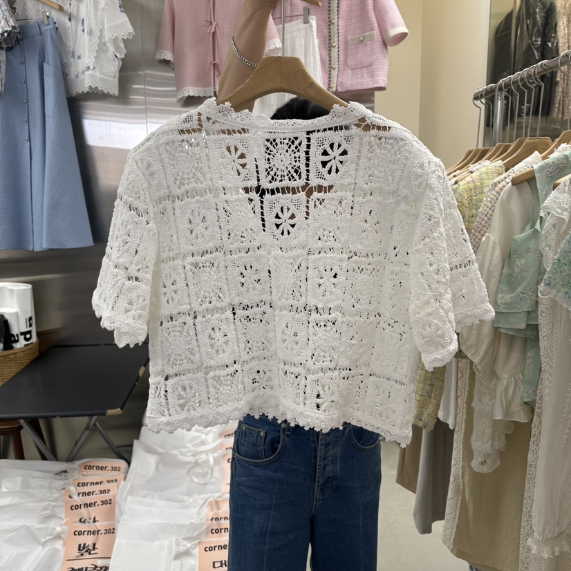 CORNER韓國直郵女裝新品人氣職業推薦26春夏熱賣襯衫蕾絲衫CORNER.302襯衫/蕾絲衫