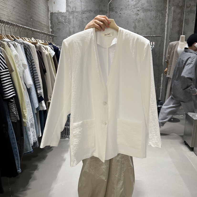 JUNI韓國東大門直郵女裝新款26春夏職業推薦人氣時尚夾克my juni夾克圖色1