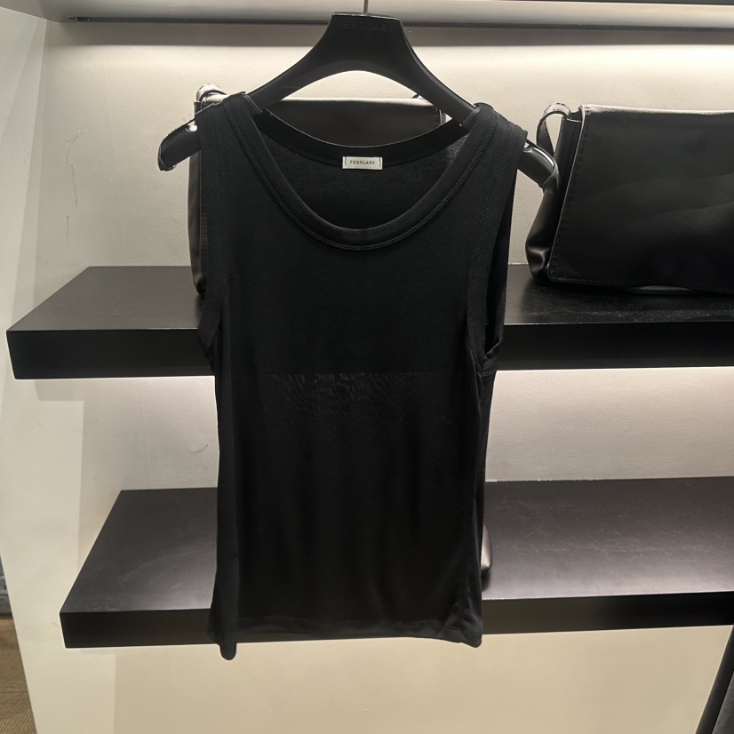 FEBRUARY 11韓國東大門直郵女士新品熱賣推薦吊帶背心絲綢FEBRUARY 11吊帶/背心圖色4黑色