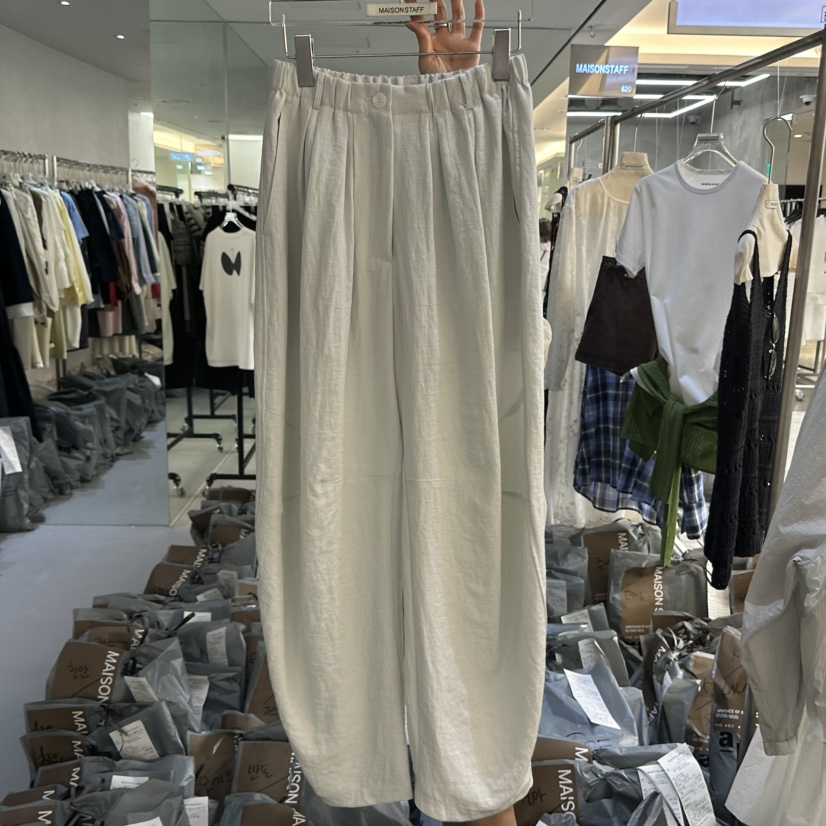 DOUBLE STANDARD/LE SMOKING/MAISONSTAFF韓國東大門代購女士新款職業休閑褲MAISONSTAFF休閑褲圖色1