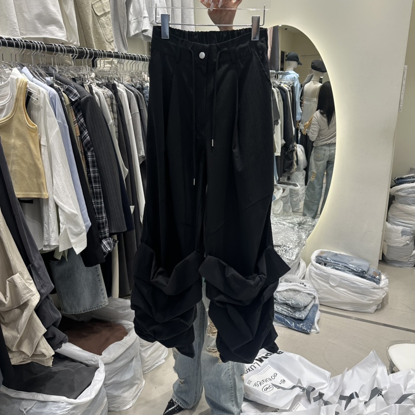 AT THE END韓國直郵女裝新品人氣26春夏休閑推薦休閑褲AT THE END休閑褲圖色4黑色