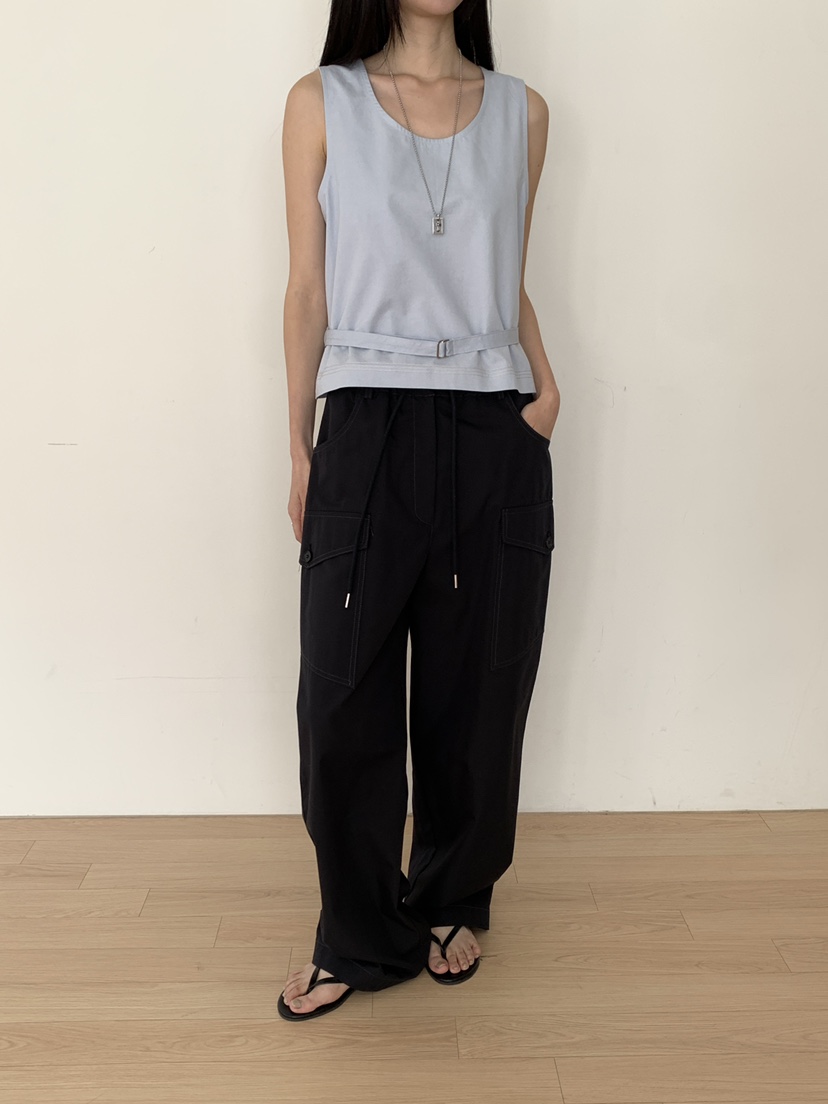 B_GARDER韓國代購女士新品人氣推薦熱賣休閑26春夏吊帶背心B.GARDER吊帶/背心