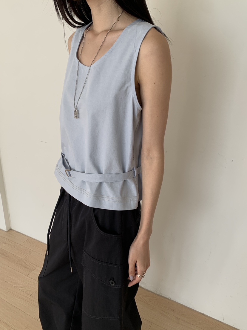 B_GARDER韓國代購女士新品人氣推薦熱賣休閑26春夏吊帶背心B.GARDER吊帶/背心