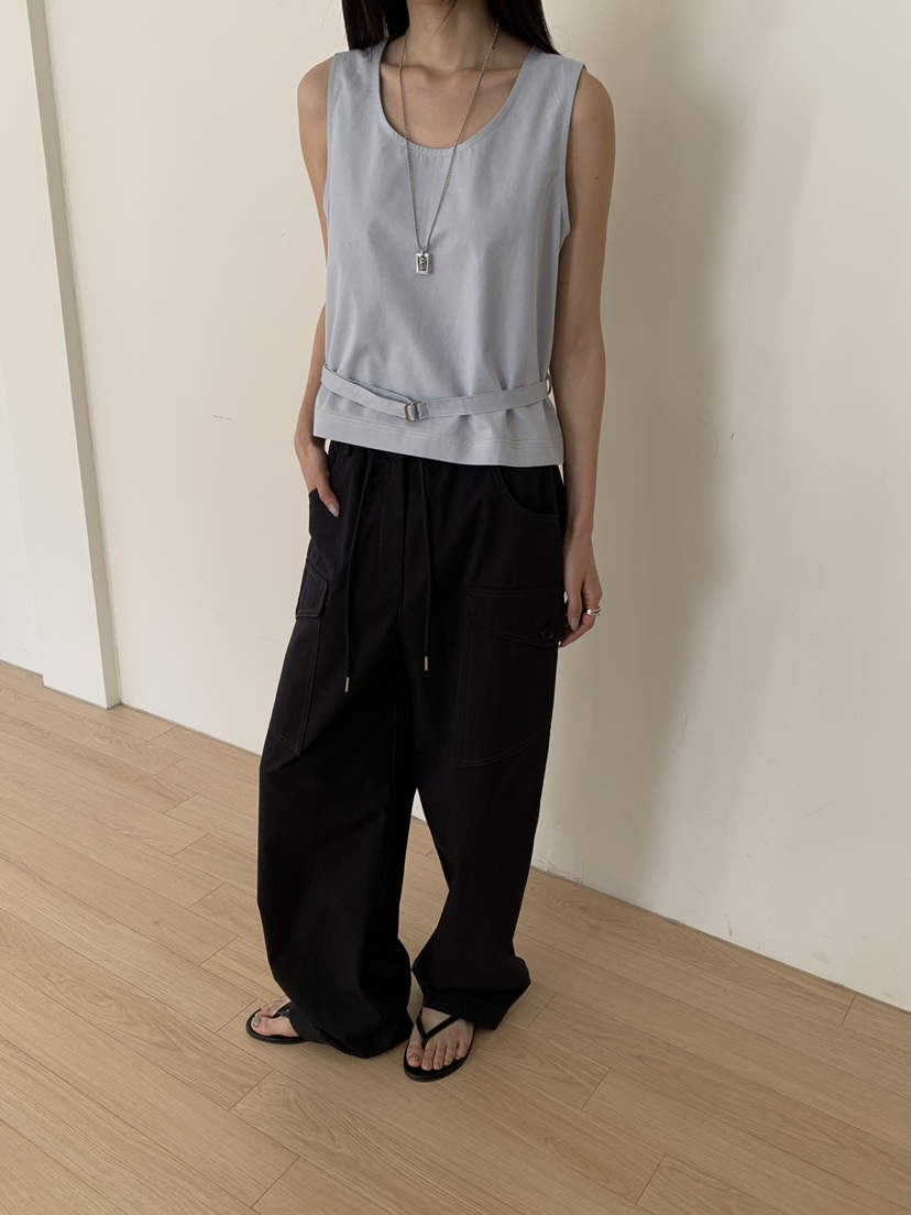 B_GARDER韓國代購女士新品人氣推薦熱賣休閑26春夏吊帶背心B.GARDER吊帶/背心