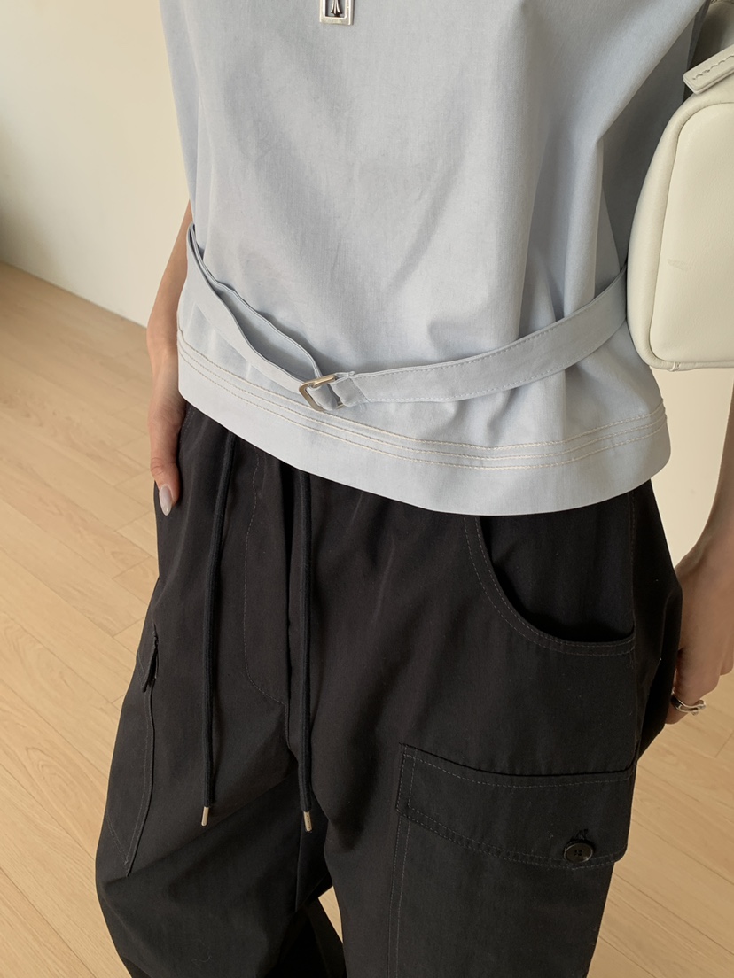 B_GARDER韓國代購女士新品人氣推薦熱賣休閑26春夏吊帶背心B.GARDER吊帶/背心