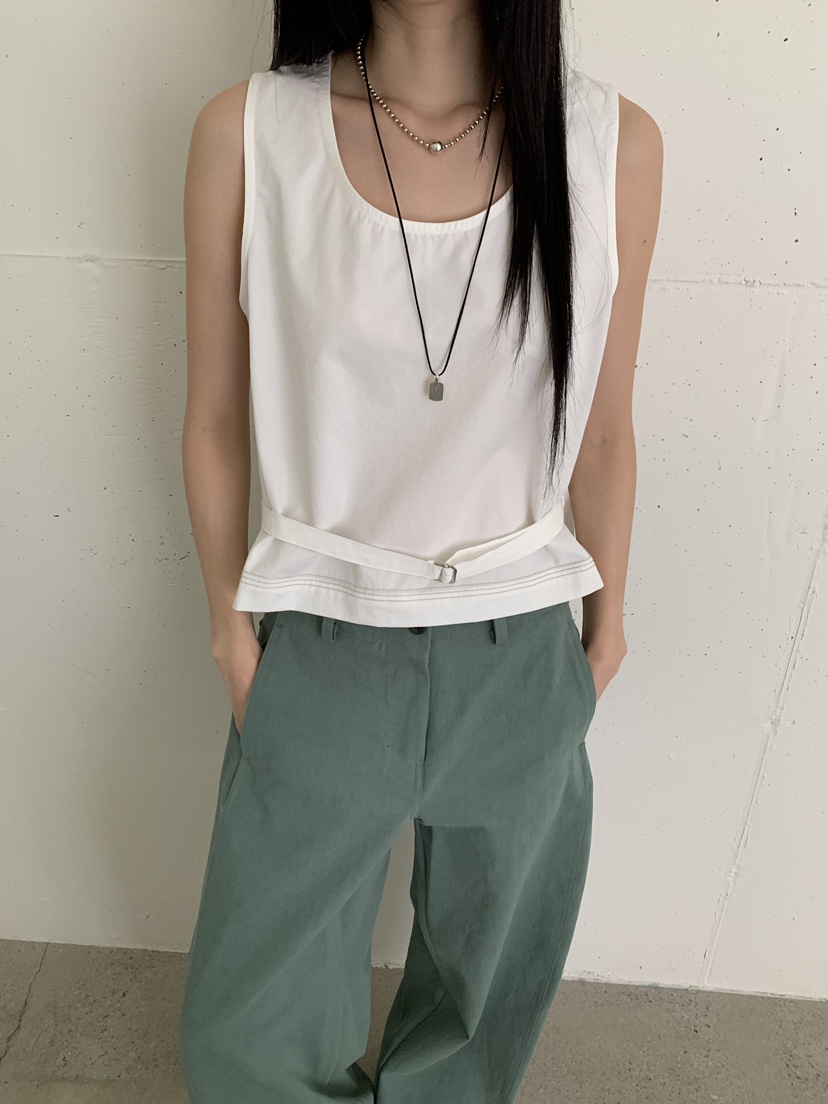 B_GARDER韓國代購女士新品人氣推薦熱賣休閑26春夏吊帶背心B.GARDER吊帶/背心