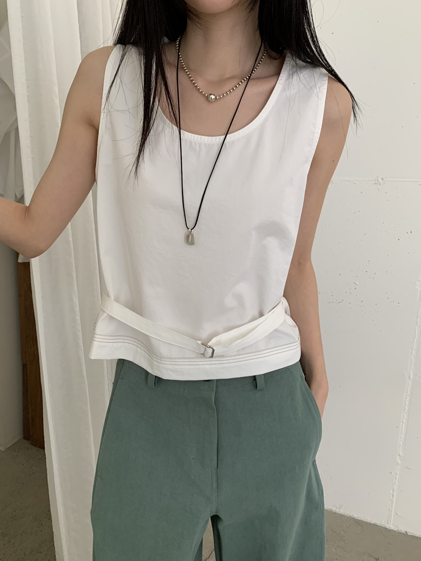 B_GARDER韓國代購女士新品人氣推薦熱賣休閑26春夏吊帶背心B.GARDER吊帶/背心