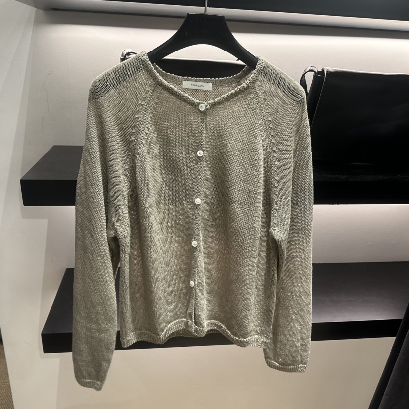 FEBRUARY 11韓國東大門代購女裝新款人氣熱賣針織衫亞麻布FEBRUARY 11針織衫圖色1