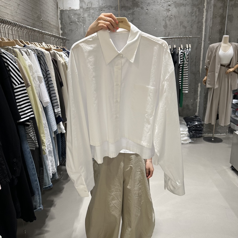 JUNI韓國東大門直郵女士新品人氣熱賣26春夏推薦襯衫蕾絲衫my juni襯衫/蕾絲衫圖色3