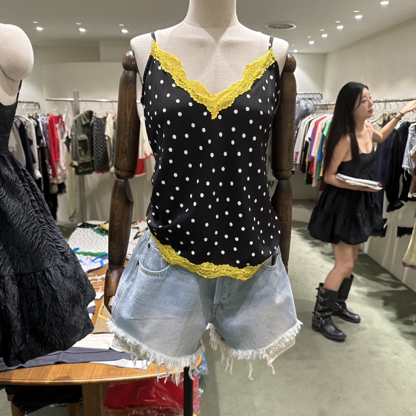 JERRY HALL-P韓國直郵實拍女裝新品推薦休閑熱賣吊帶背心JERRY HALL吊帶/背心