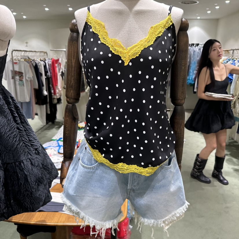 JERRY HALL-P韓國直郵實拍女裝新品推薦休閑熱賣吊帶背心JERRY HALL吊帶/背心圖色1