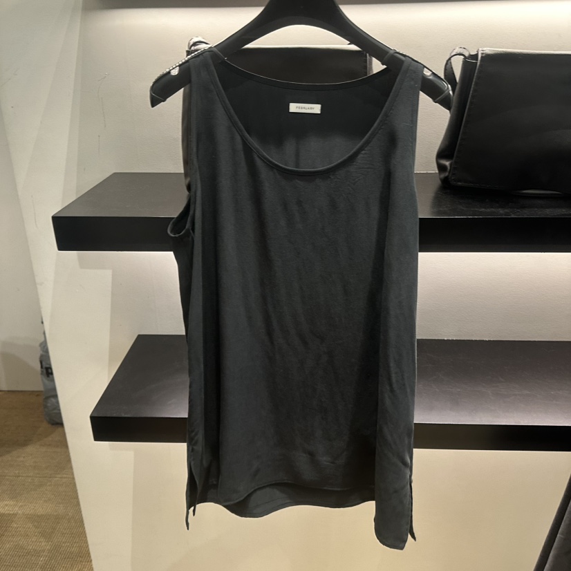 FEBRUARY 11韓國東大門直郵女裝新品26春夏吊帶背心莫代爾FEBRUARY 11吊帶/背心圖色2黑色