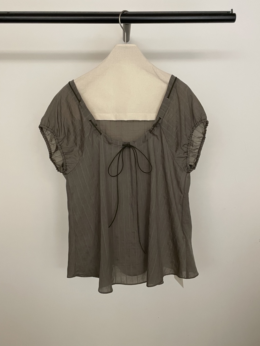 BOLD-A韓國東大門直郵女士新款26春夏休閑襯衫蕾絲衫絨面革RE BOLD襯衫/蕾絲衫圖色2