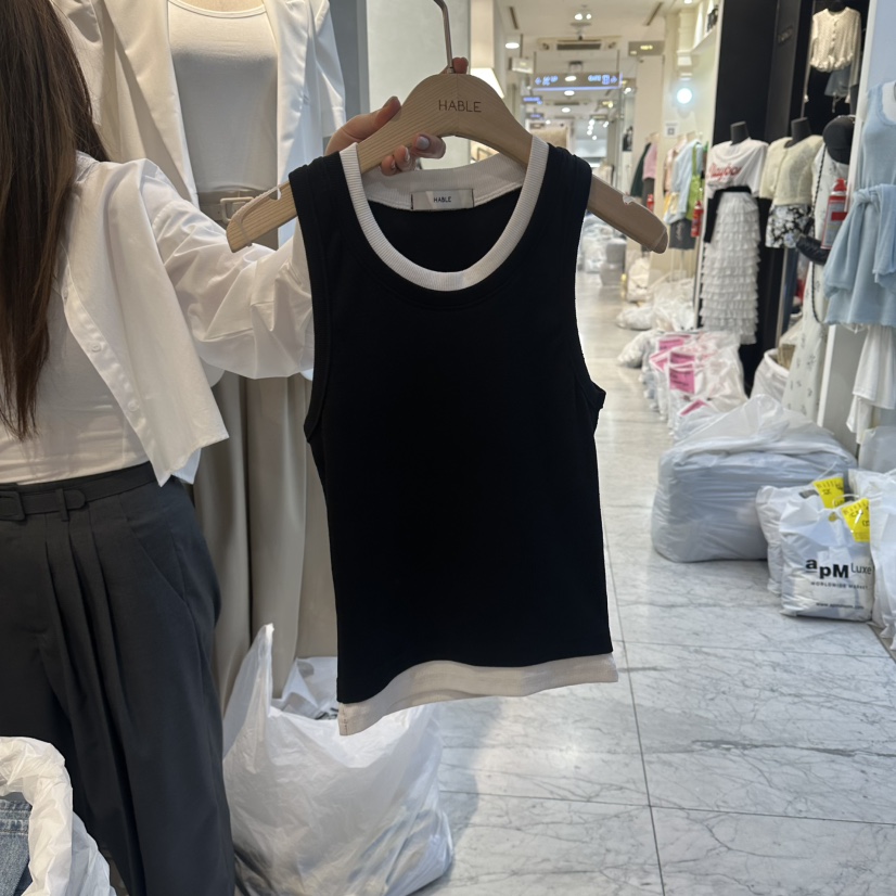 HABLE韓國直郵實拍女士新品時尚熱賣休閑人氣26春夏吊帶背心HABLE吊帶/背心圖色3