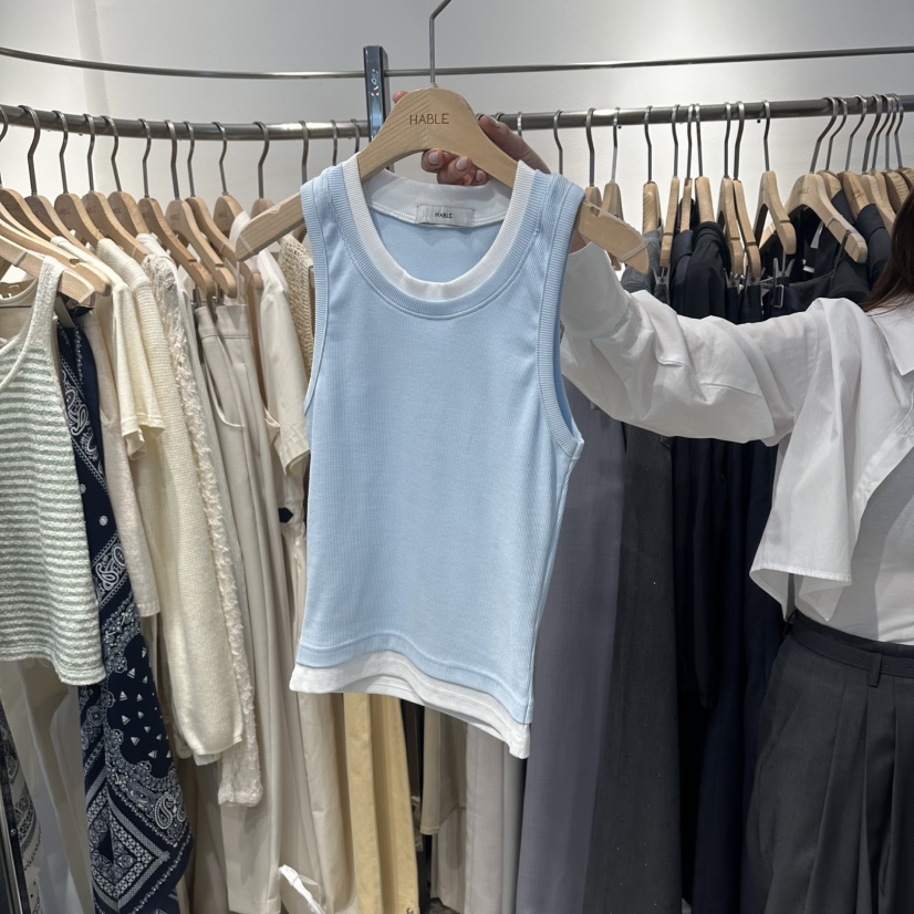 HABLE韓國直郵實拍女士新品時尚熱賣休閑人氣26春夏吊帶背心HABLE吊帶/背心圖色4