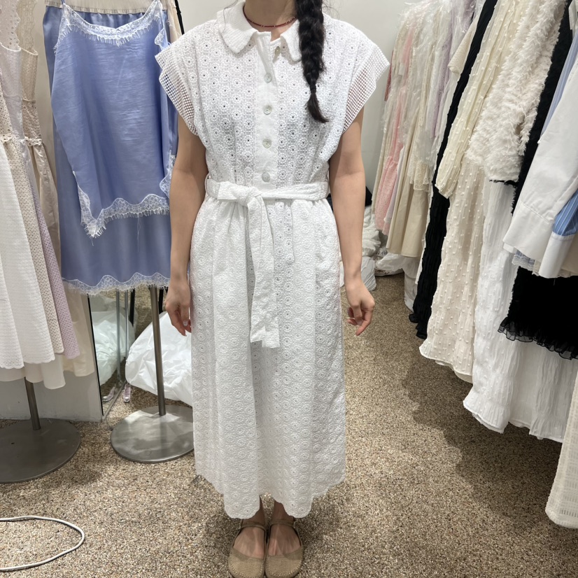 A韓國東大門代購女士新款時尚休閑職業26春夏連衣裙含腰帶A STORE連衣裙圖色1