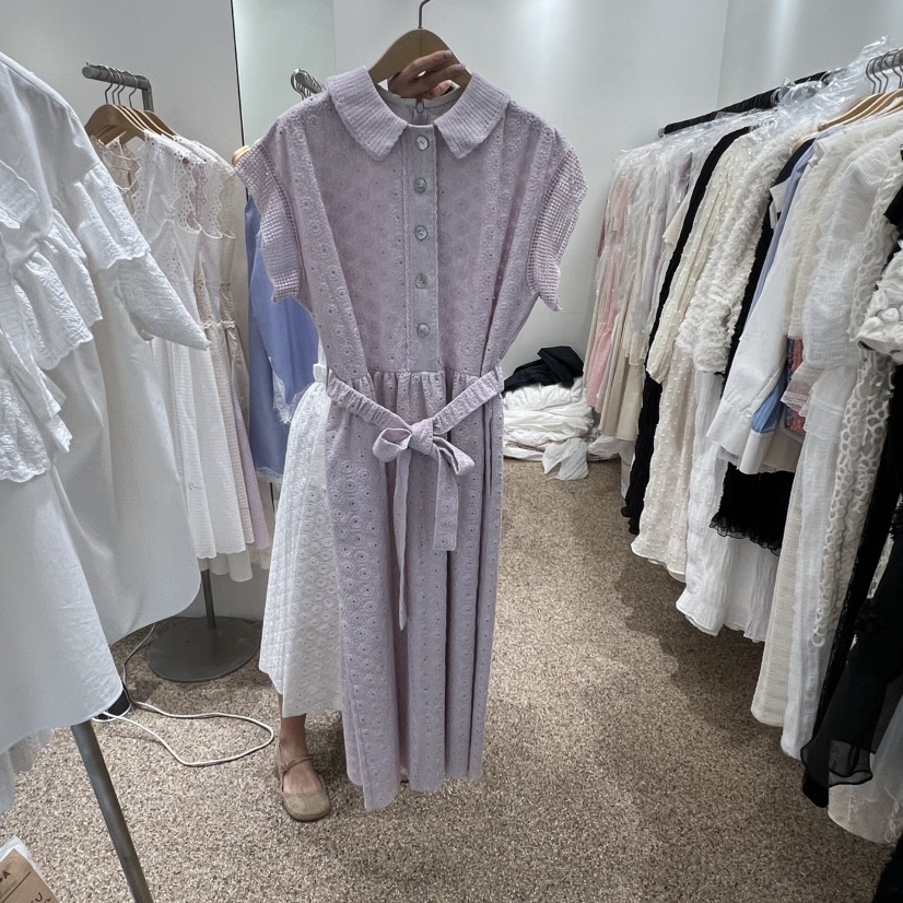 A韓國東大門代購女士新款時尚休閑職業26春夏連衣裙含腰帶A STORE連衣裙圖色3