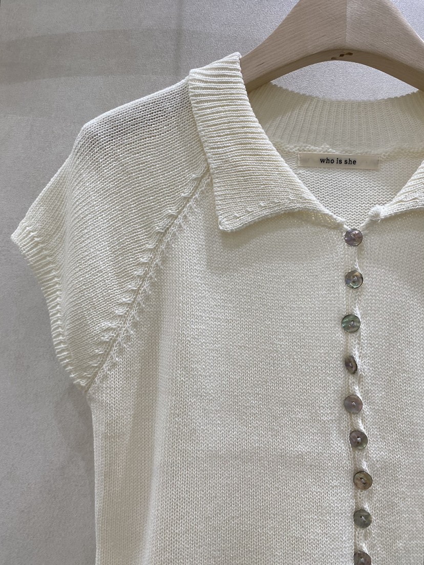 WHO IS SHE韓國東大門直郵女裝新品推薦職業休閑針織衫WHO IS SHE針織衫