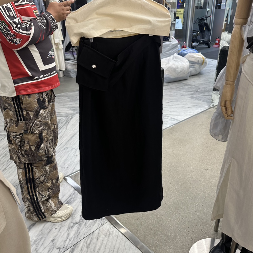 AMOEBA韓國東大門代購女裝新品時尚熱賣休閑26春夏人氣長裙AMOEBA長裙