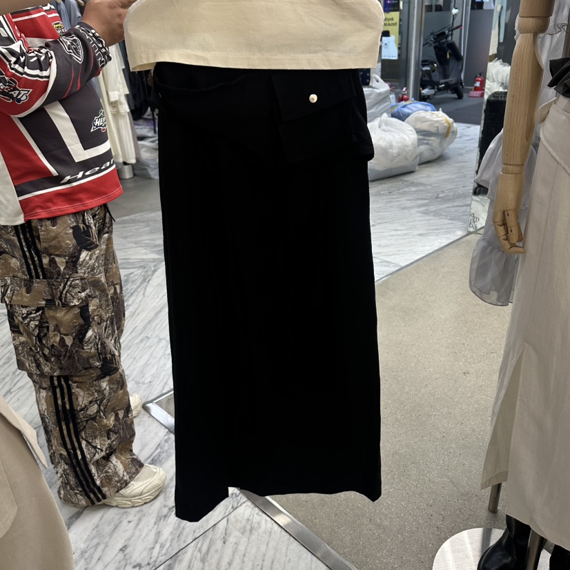 AMOEBA韓國東大門代購女裝新品時尚熱賣休閑26春夏人氣長裙AMOEBA長裙圖色2