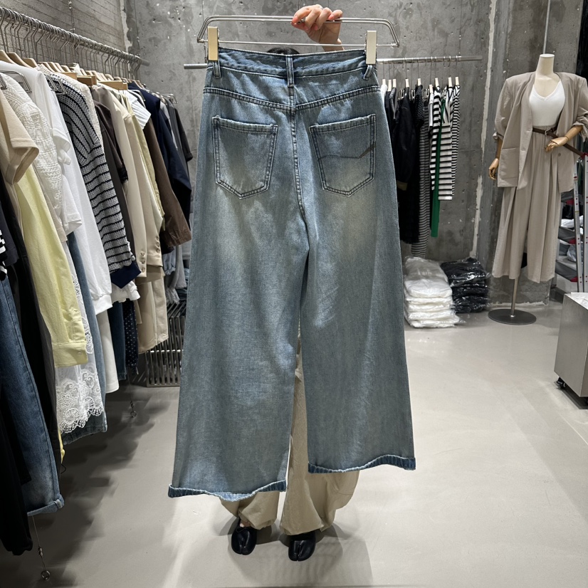 JUNI韓國代購女裝新款26春夏休閑時尚職業熱賣人氣牛仔褲my juni牛仔褲