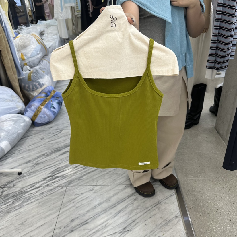 AMOEBA韓國東大門代購女裝新款時尚推薦人氣休閑吊帶背心AMOEBA吊帶/背心圖色1