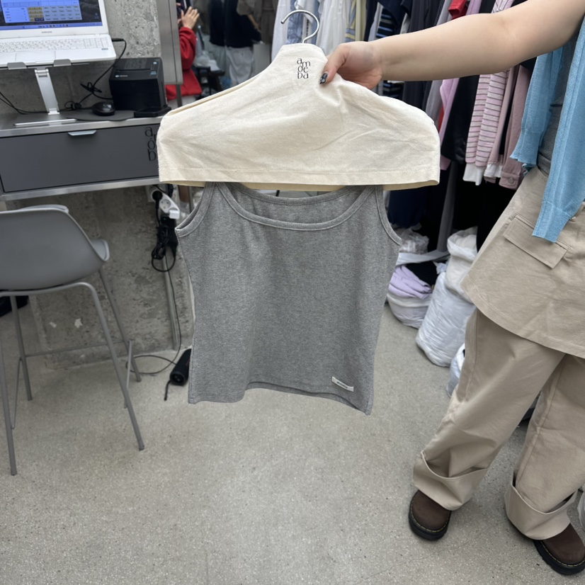 AMOEBA韓國東大門代購女裝新款時尚推薦人氣休閑吊帶背心AMOEBA吊帶/背心圖色3