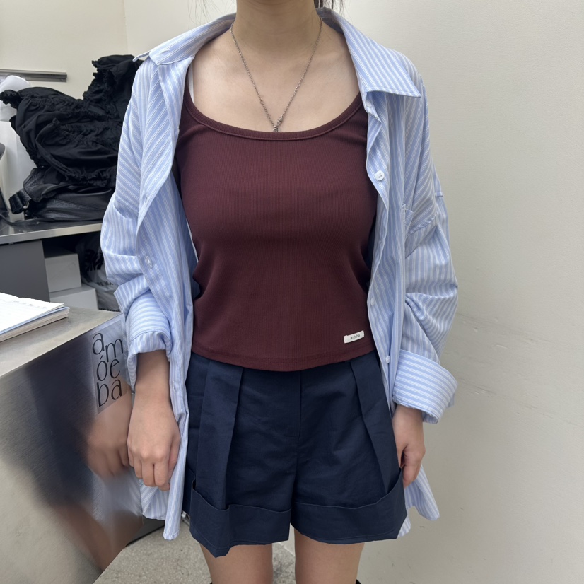 AMOEBA韓國東大門代購女裝新款時尚推薦人氣休閑吊帶背心AMOEBA吊帶/背心圖色5