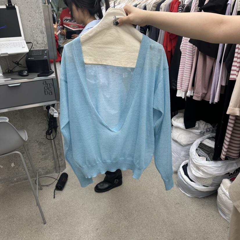 AMOEBA韓國東大門直郵女士新款熱賣26春夏休閑人氣針織衫AMOEBA針織衫圖色2