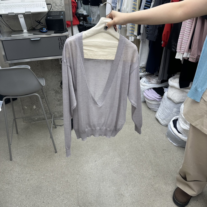 AMOEBA韓國東大門直郵女士新款熱賣26春夏休閑人氣針織衫AMOEBA針織衫圖色4