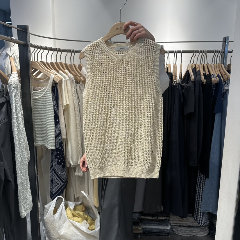 HABLE韓國東大門直郵女士新款休閑熱賣職業26春夏吊帶背心HABLE吊帶/背心圖色1