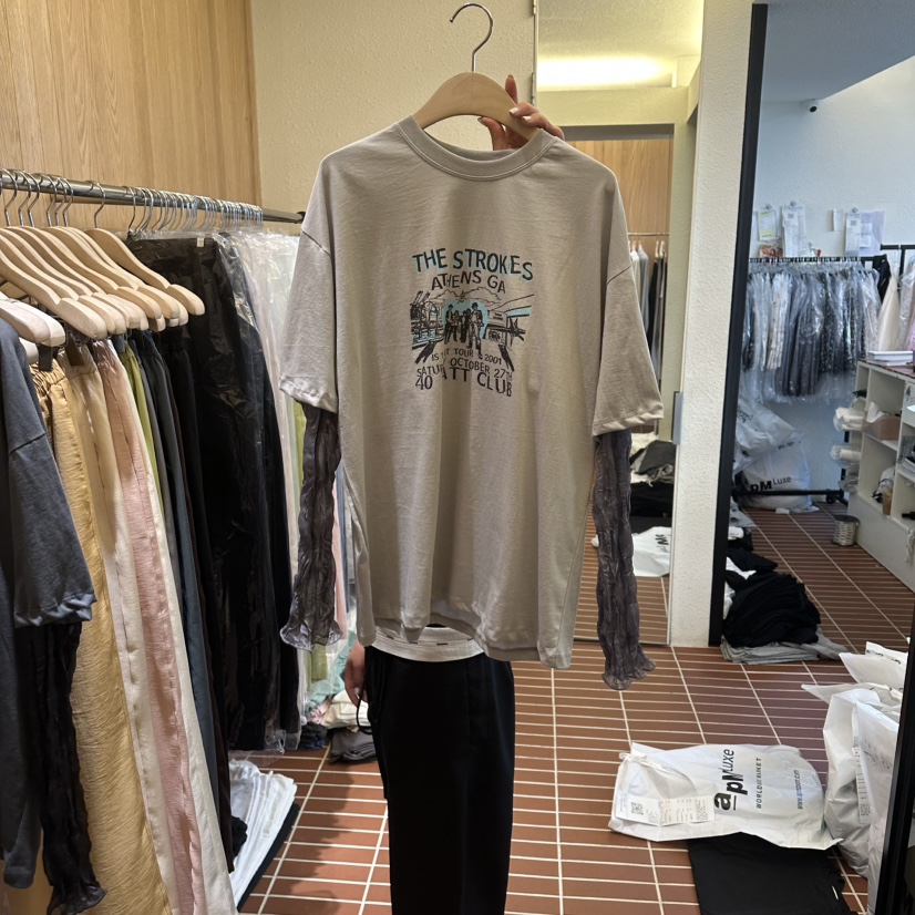 CHOI-L韓國直郵實拍女裝新品推薦休閑職業26春夏長袖T恤CHOI長袖T恤圖色2